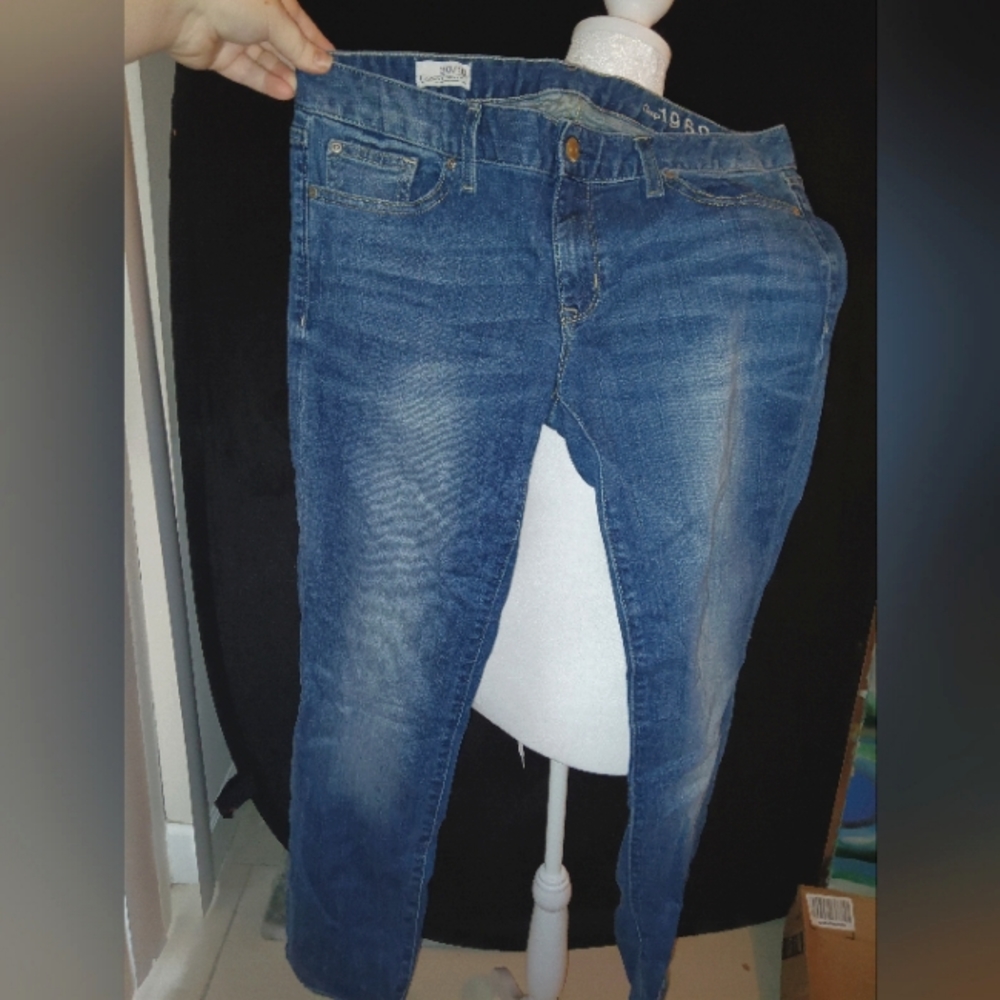 GAP 1969 Always Skinny Jeans Women's Size 30/10 Regular 10R Medium Wash Low Rise